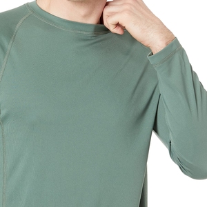 Séchage rapide et confortable hommes Rash Guard à vendre couleur unie hommes manches longues Rash Guard pour Fitness Wear - Product Image 4