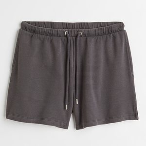 Pantalones cortos de pierna ancha informales de talla grande de algodón 100% de cintura alta para mujer, ropa de calle de verano transpirable, logotipo personalizado, cordón, nuevo diseño - Product Image 1