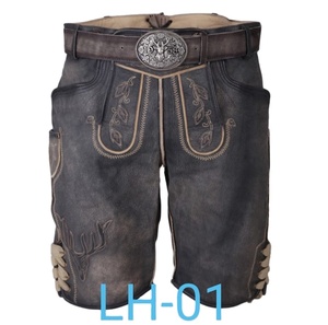 Lederhosen traditionnels bavarois pour hommes, personnalisés, coupe courte, pour l'Oktoberfest - Product Image 3
