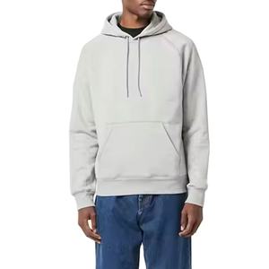 Sudadera con capucha térmica Premium de gran tamaño personalizada 100% algodón 400 Gsm para hombre sin cordón hombro caído bordado invierno - Product Image 1