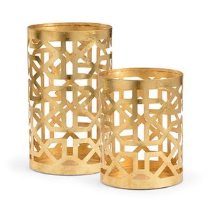 Bougeoir votif en métal au design détaillé fabriqué à la main pour décor rustique à thème vintage et charme de mariage - Product Image 4