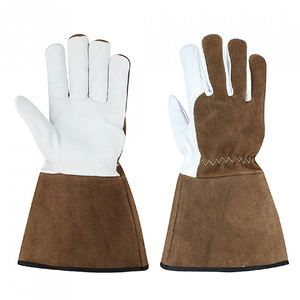 Gants de soudage en cuir de chèvre noir de qualité supérieure en gros/Nouveau dernier design 2025 Gants de soudage - Product Image 1
