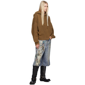 Oversize 400GSM algodón polar Sudadera con capucha mujer francés Terry Crop Boxy pulóver sudadera bordada Vintage ácido lavado estilo Sudadera con capucha - Product Image 4