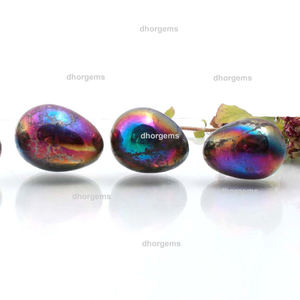 Peinture dentaire en cristal d'ange aura, pierres montées par hp, quartz rose, lune, cristal, à 3 points - Product Image 2