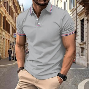 Meilleure vente été pour hommes pour POLO T-Shirt confortable 100% toile de coton séchage rapide solide pour voyage affaires vêtements de mode - Product Image 4