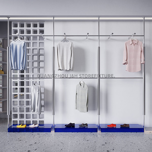 <span class=keywords><strong>Appendiabiti</strong></span> da Terra in Acciaio Inox con Mensola Portascarpe, Montaggio <span class=keywords><strong>a</strong></span> <span class=keywords><strong>Soffitto</strong></span>, Design Moderno - Product Image 2