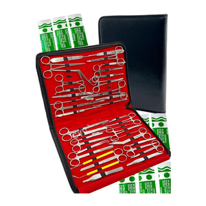 QNQ Instruments de dissection vétérinaires avancés Ensemble de dissection d'étudiants en chirurgie mineure Kits chirurgicaux en acier inoxydable sur mesure - Product Image 1