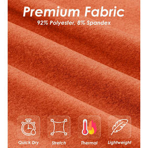 Sweat-shirt uni à fermeture éclair et quart de polyester 100% épais pour hommes avec capuche de sérigraphie à motif solide-pour une utilisation en salle de sport en hiver - Product Image 5