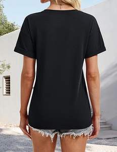 Camiseta de Algodón Suave para Mujer, 180G, Premium, Moda Casual, Corte Holgado, Transpirable, Top de Verano con Estampado Gráfico Mejorado - Product Image 3