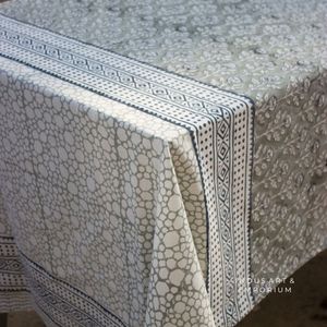 Toile à main en coton indien fleuri, bloc imprimé, 4/6 places et 8 places, 1 pièce - Product Image 3