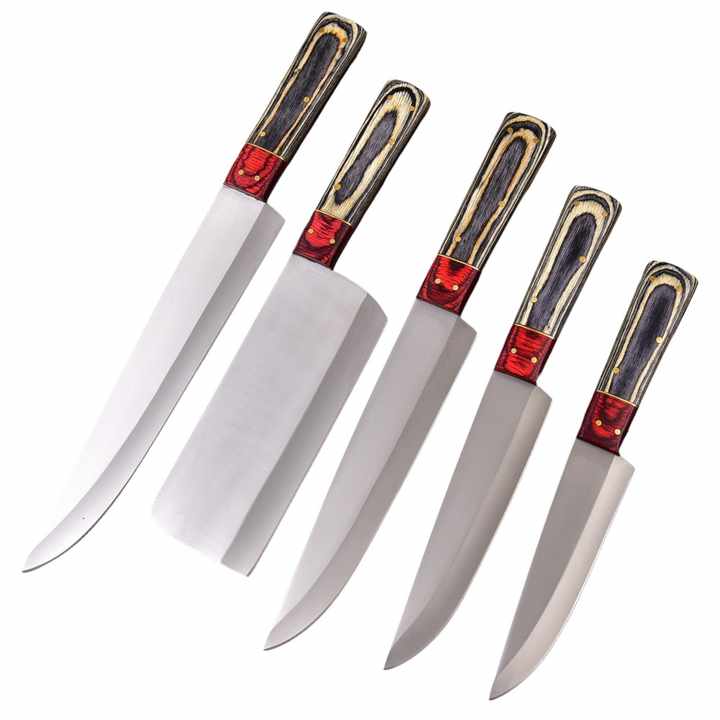 Best Quality 5Piece Kitchen Knife Set High Carbon Damascus Steel