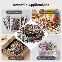 Paillettes Métalliques en Forme de Cloche, Confettis en Feuille d'Or, Décoration Artisanale en PVC 18x19mm pour Boîte Cadeau de Noël DIY