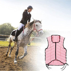 Gilet d'équitation de protection avec ajustement réglable et gilet d'équitation adulte de conception légère avec rembourrage absorbant les chocs - Product Image 2