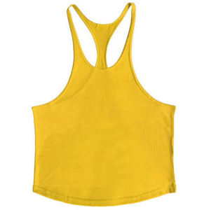 Camiseta sin mangas informal de algodón de secado rápido con logo frontal, chaleco para correr, camiseta sin mangas para gimnasio - Product Image 5