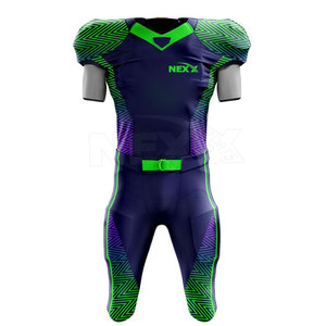 Uniforme de Fútbol Americano Fabricado en Pakistán, Colores Personalizados, Transpirable, Talla Grande, 100% Poliéster, Unisex - Product Image 1