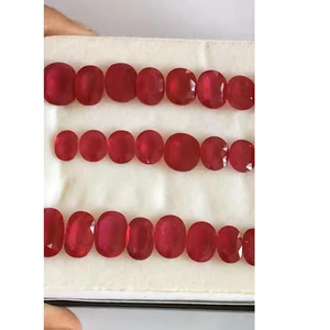 Aaa Grade Natuurlijke Robijn Uit Mozambique Verwarmde Behandelde Ovale Gesneden Mix Uitstekende Kleur Voor Igi Gecertificeerde Sieraden - Product Image 1