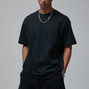 Men Drop Shoulder Plain Blank <b>High</b> Quality Crew <b>Neck</b> Cotton Tshirt Unisex Oversized Custom <b>T</b>-<b>shirt</b> for men - Product Image 2