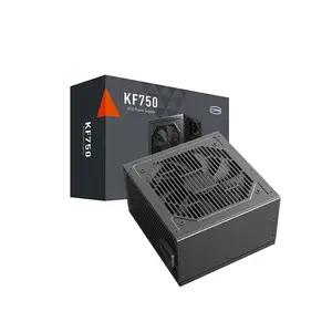 PCCOOLER额定750W KF750黑色计算机主机电源 (80 + 白色品牌/有源PFC/支持backline