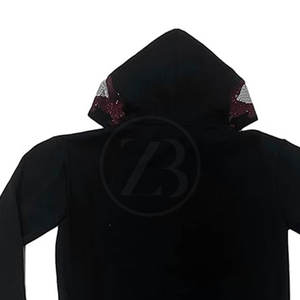 Sweatshirts à capuche d'hiver pour hommes de qualité supérieure 100% coton respirant Style décontracté strass détail motif solide - Product Image 6