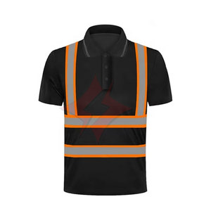 เสื้อโปโลทำงานนิรภัยสะท้อนแสง ANSI Class 1 ระบายอากาศ กันน้ำ ผลิตตามสั่ง พร้อมโลโก้ที่กำหนดเองสำหรับผู้ชาย - Product Image 1