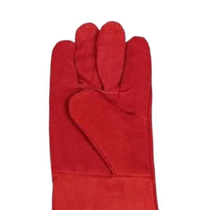 Guantes de cuero de soldadura High Grips Tig Mig Resistentes al calor Los mejores guantes de soldadura Guantes rojos de alta calidad - Product Image 6