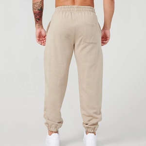 Custom Mens Lightweight Casual Loose Fit Cuffed <b>Jogger</b> Sweatpants Cotton French Terry Oversized <b>Baggy</b> with Pockets - Product Image 2