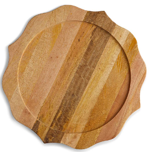Placas de cargador de madera con forma y tamaño personalizado hecho de madera maciza de nuevo diseño 2023 fabricadas por exportador indio - Product Image 3