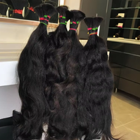 Indisches rohes Haar Unverarbeiteter Nerz Virgin Natural Wavy Glattes Haar Unweft Bundle Großhandel Raw Bulk Indian Raw Hair Supplier