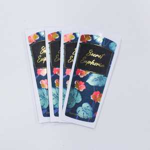 High Quality Golden Chrome Metalized Eco-Friendly Perfume Labels Sticker <b>Waterproof</b> Durable Reusable for Skin Care Lotion - Product Image 2