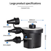 Pompe à air électrique multifonctionnelle CE FCC pour extérieur, mini gonfleur et extracteur d'air, avec moniteur de pression des pneus