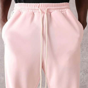 กางเกงวิ่งผ้าลูกฟูกของผู้ชายกางเกงกีฬาแนวสตรีทย้อนยุคทรงหลวมเอวยางยืดลำลองน้ำหนักเบา - Product Image 4