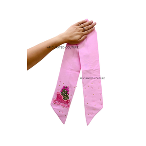 Guirnalda de cuentas blanca y rosa creativa, acentos de copos de nieve, decoración navideña moderna para el hogar, accesorios de moda para colgar en la pared - Product Image 6