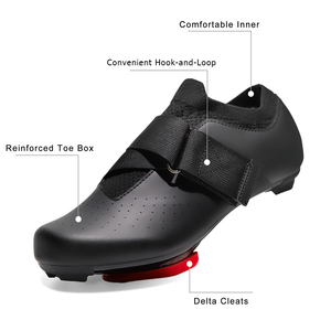 Chaussures de cyclisme d'intérieur pour hommes et femmes, compatibles avec <span class=keywords><strong>Peloton</strong></span>, pour vélo de route Delta, respirantes, confortables, durables, légères, antidérapantes - Product Image 2