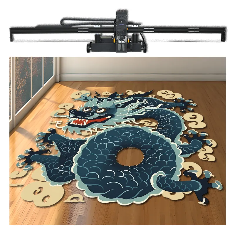 Launched UV inkjet printer for floor decoration  efficient work and fast printing