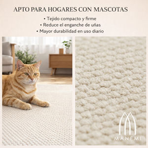 Alfombra Moderna de Tejido Plano Suave Antideslizante para Interiores, Plegable y Lavable, en Varios Tamaños, 100% Apta para Mascotas - Product Image 5