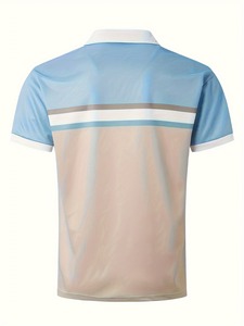 Hommes de haute qualité pour polos Logo personnalisable respirant tricoté manches courtes motif solide plus tailles extra-larges - Product Image 2