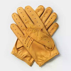 Gants de conduite en cuir véritable antidérapants personnalisés Confortables et très vendus Design antidérapant - Product Image 6