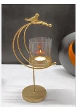 Bougeoir en métal géométrique noir à 3 bras bougeoir décoratif de table fait à la main en gros bougeoir en métal noir - Product Image 6