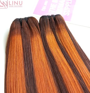 Bone Straight Italian Curl Piano pour Genius Weft Bundles Raw Virgin Cuticle Aligned Curly Extensions Perruques Italien Chinois Vendeur - Product Image 4