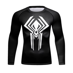 2025 Private Label Rash Guard Casual <b>Long</b> T-shirt <b>Long</b> <b>Sleeve</b> <b>Black</b> <b>Top</b> Fitness Skin Quick Dry Breathable Men's T-shirt - Product Image 3