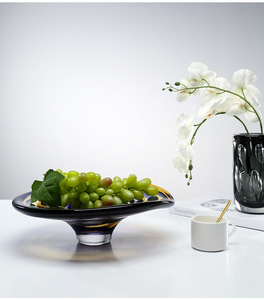 Plato decorativo de estilo europeo para fiesta, plato de dulces, plato de fruta de vidrio - Product Image 6