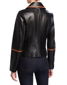 แจ็กเก็ตหนังของผู้หญิงแจ็กเก็ตหนังสำหรับใส่ในฤดูหนาว - Product Image 3