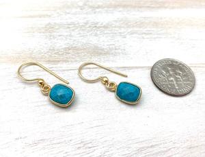 Boho Style classique boucles d'oreilles bijoux pour femmes bijoux en argent 925 argent Sterling Turquoise pierres précieuses boucles d'oreilles faites à la main cadeau pour - Product Image 3