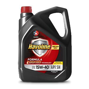 Havoline Formula SAE 15W-40 Huile moteur minérale SN 14KG Plastique haute performance pour voitures 4L Bon fonctionnement Produit Caltex - Product Image 1