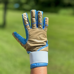 ถุงมือเบสบอลตีเบสบอลหนังแท้กันลื่นทนทานด้ามจับที่เหนือกว่าดีไซน์ปรับแต่งได้สำหรับผู้ใหญ่ระบายอากาศได้ดี - Product Image 1