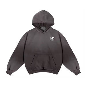 Último diseño Winter Sun Faded Hoodies Uso al aire libre Basics Algodón Mezclado Fleece Fabric Transpirable Ligero Ecológico Hombres - Product Image 1