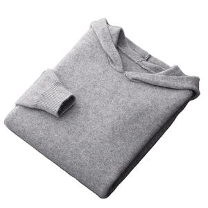 เสื้อฮู้ดผ้าฟลีซคอตตอน 100% ระบายอากาศได้ดี สำหรับฤดูหนาว มีเชือกปรับได้ ปลายแขนและชายเสื้อแบบริบ ดีไซน์โอเวอร์ไซส์บุซับใน สำหรับผู้ชาย - Product Image 4