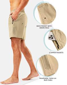 Pantalones cortos de malla de diseño impreso para hombre, logotipo personalizado de alta calidad, pantalones cortos deportivos de talla grande para hombre, ropa de calle, pantalones cortos para hombre, logotipo personalizado - Product Image 5