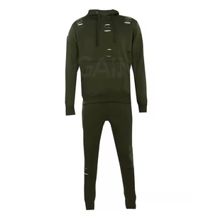 Survêtements de détresse pour hommes, de couleur unie, à prix de gros, survêtements de quantité minimale de commande bas pour hommes. - Product Image 1