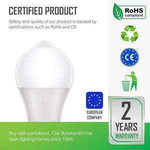 Bóng đèn LED clar-e27 với cảm biến chuyển động 10W, chiếu sáng tự động để sử dụng trong nhà và ngoài trời - Product Image 5